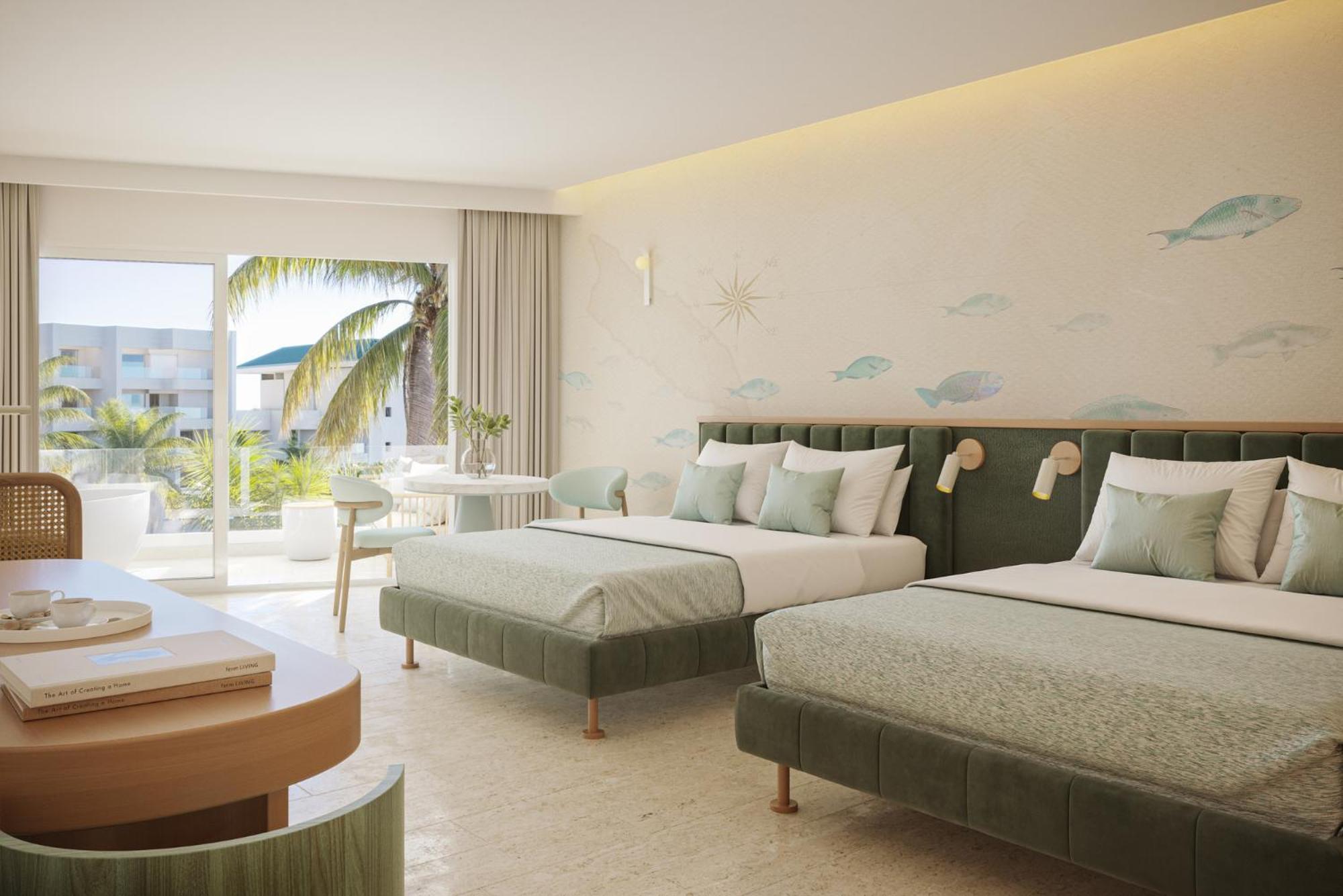 Suite Matrimoniale con Letto Queen-Size e Accesso Piscina Diretto